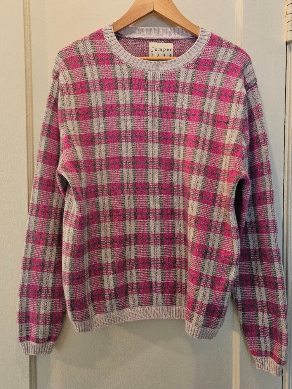 Jumper 1234 Plaid Wool/Cashmere Sweater
